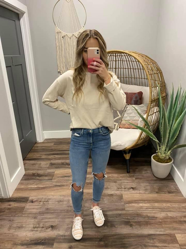 THE PERFECT BEIGE LONG SLEEVE