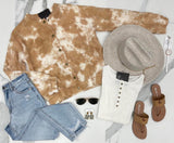 MAUVE GAUZE BOMBER ACID WASH JACKET