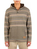 MENS HURLEY OLIVE MODERN SURF PONCHO SHERPA HOODIE