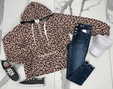 BLUSH LEOPARD WINDBREAKER JACKET