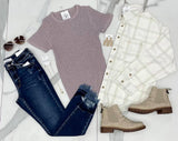 LAVENDER SWEATER TOP