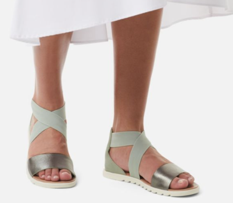 SOREL ELLA II SANDALS SAFARI GREEN