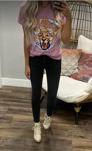 MAUVE DEF LEPPARD BAND TEE