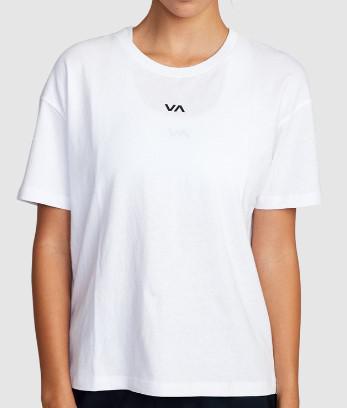 RVCA WHITE VA ESSENTIAL TEE