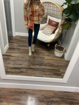 ROXY LET IT GO FLANNEL BUTTON UP