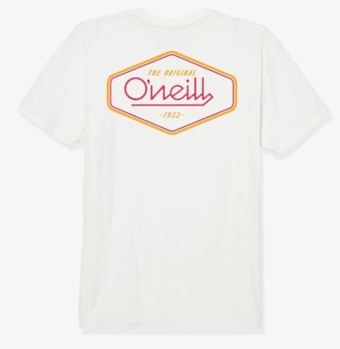 MENS ONEILL WHITE HEXIGON TEE