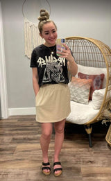 STONE SWEAT SKIRT