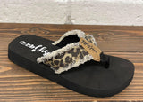 LEOPARD GJAZZ FREY FLIP FLOPS