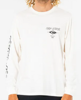 RIP CURL FADE OUT LONG SLEEVE TEE BONE