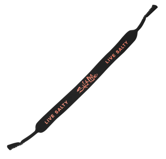 SALT LIFE BLACK AND ORANGE SUNGLASS RETAINER