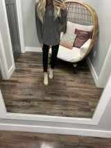 OAKLYN GREY RIBBED SHACKET