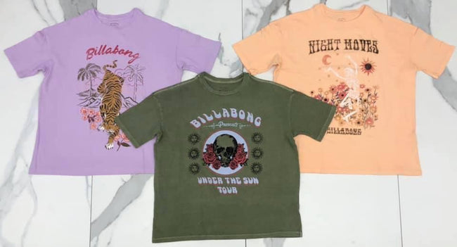OLIVE BILLABONG UNDER THE SUN TEE