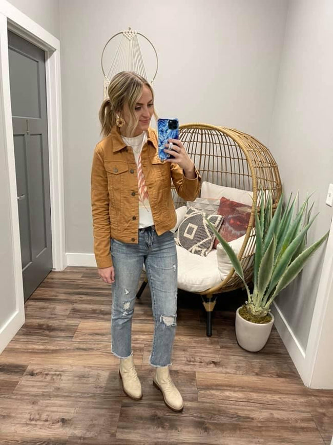 CAMEL DENIM JACKET