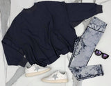 SLATE BLUE EVERYDAY SWEATER TOP
