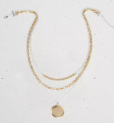 LUCKY BRAND LAYER CHARM NECKLACE