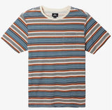 O'NEILL CORTEZ CREAM/ORANGE/BLUE POCKET TEE