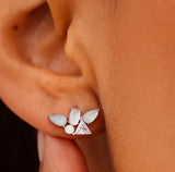 PURAVIDA SKYLAR GEMSTONE STUD EARRINGS