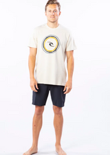 MENS RIPCURL BONE LOGO TEE