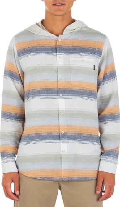 MENS HURLEY LIGHT WEIGHT HOODED FLANNEL