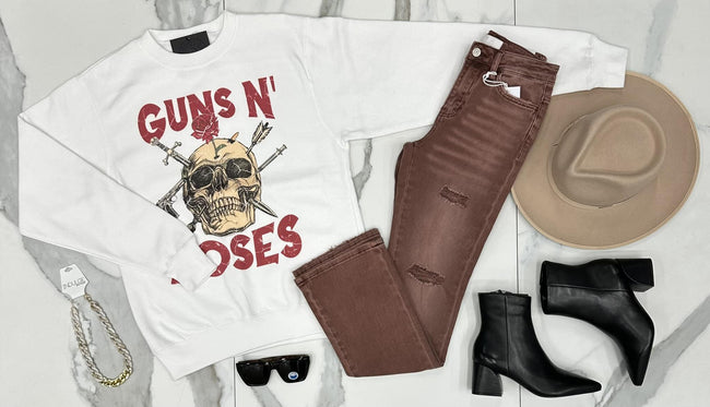 GUNS N ROSES CREW SWEATER