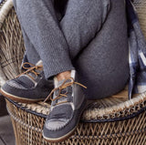 GREY LACE UP BOOTIE