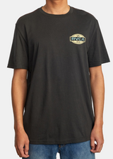 MENS RVCA BLACK BALANCE SEAL TEE