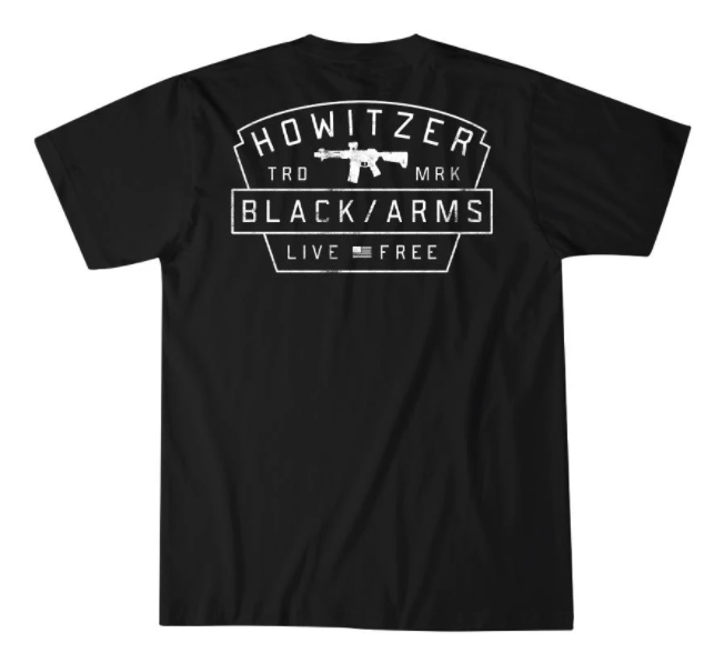 MENS HOWITZER ARMS BADGES TEE