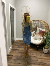 DENIM OVERALL DRESS