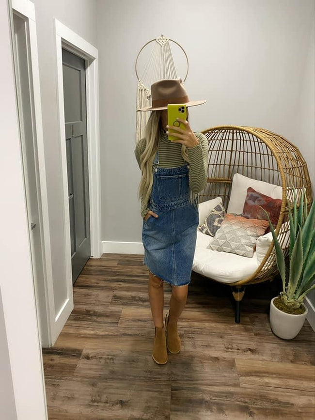 DENIM OVERALL DRESS