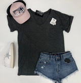 CHARCOAL BOYFRIEND TEE
