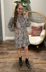 LIZZIE LEOPARD PRINT DRESS