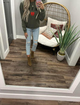 OLIVE BRIXTON CREW SWEATER TOP