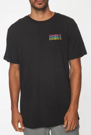 MENS BLACK ONEILL RACK EM TEE