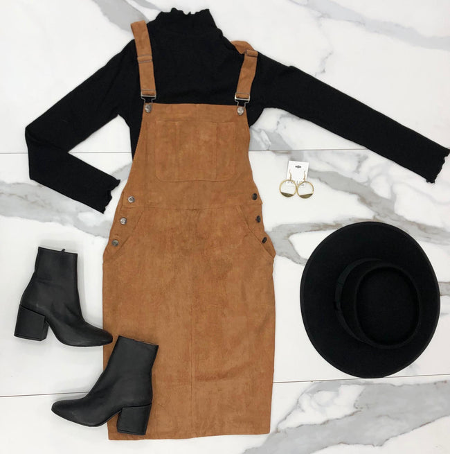 CAMEL OVERALL DRESS