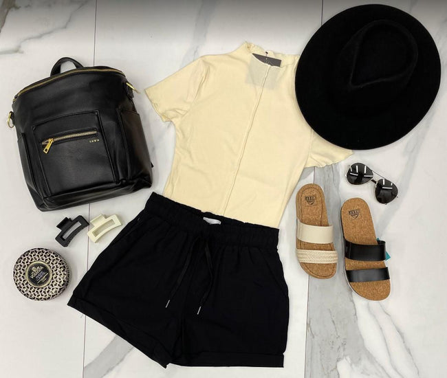 CREAM EXPOSED SEAM BODYSUIT