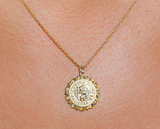 GET BACK 18K GOLD PLATED COIN NECKLACE