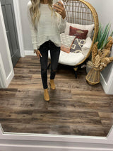 CREAM SPECKLED SWEATER