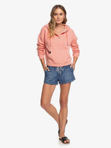 ROXY CORAL SNAP FRONT HOODIE
