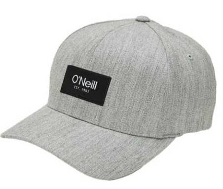 ONEILL HEATHER GREY PATCH FLEXFIT HAT