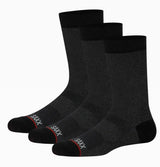 SAXX WHOLE PACKAGE BLACK HEATHER 3 PACK CREW SOCKS