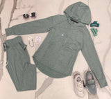 HEATHER TEAL JOGGERS