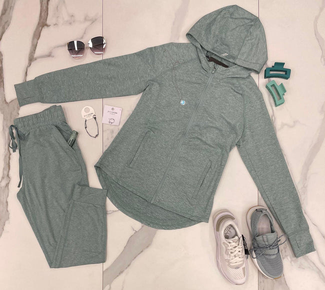HEATHER TEAL JOGGERS