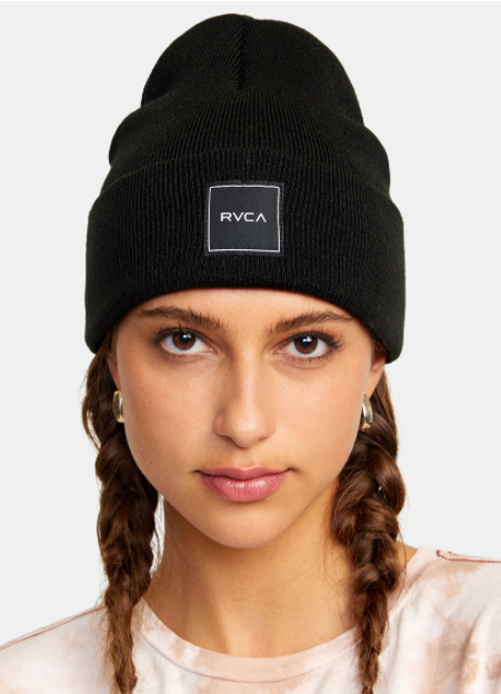 RVCA BLACK ESSENTIAL BEANIE