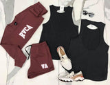 WASHED BLACK CUT OUT BACK RIBBED TANK