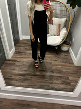 HOPEFUL DREAMER BLACK JUMPSUIT