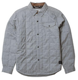 MENS VISSLA GREY BUTTON FRONT JACKET