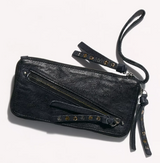 BLACK FREE PEOPLE DISTRESSED WALLET