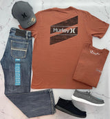 HURLEY CLAY LOGO TEE