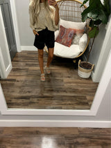 MIXED TAUPE OVERSIZE KNIT SWEATER TOP