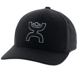 MENS HOOEY ASH BLACK FLEXFIT HAT